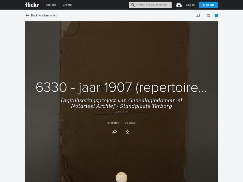 Screenshot van website