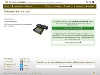 Screenshot van website