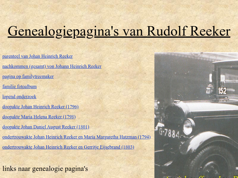 Screenshot van website