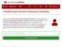 Screenshot van website