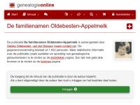 Screenshot van website