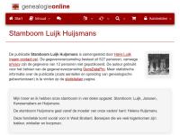 Screenshot van website