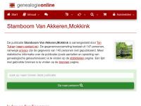 Screenshot van website