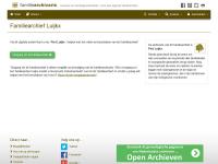 Screenshot van website