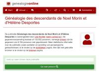 Screenshot van website