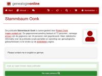 Screenshot van website