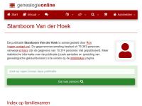 Screenshot van website