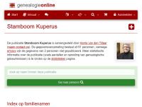 Screenshot van website