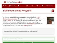 Screenshot van website