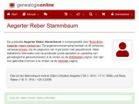 Screenshot van website