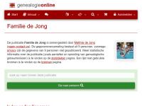 Screenshot van website