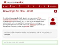 Screenshot van website