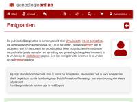 Screenshot van website