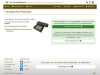 Screenshot van website