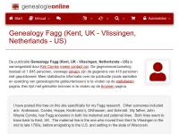 Screenshot van website