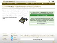 Screenshot van website