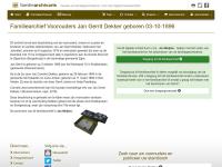 Screenshot van website