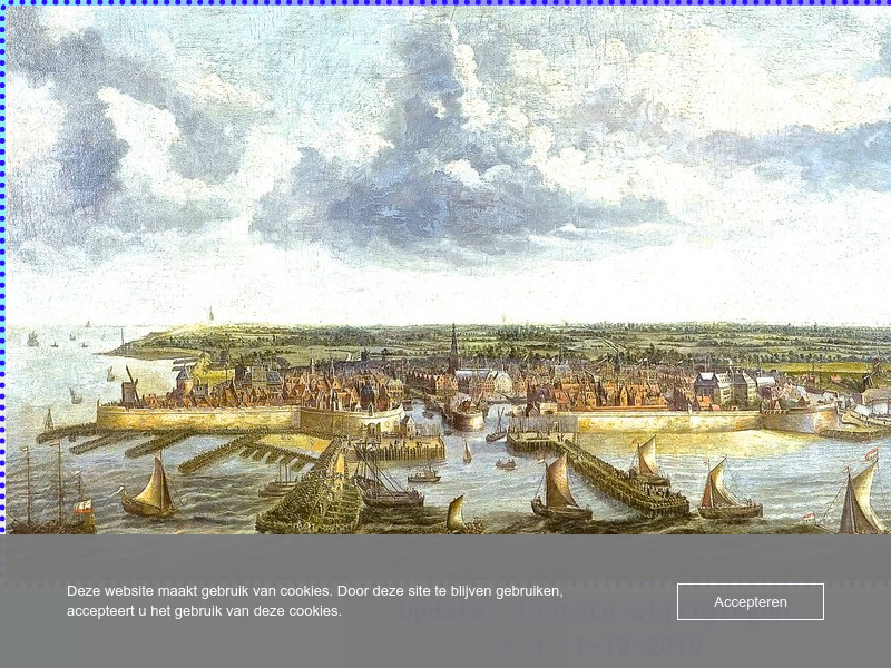 Screenshot van website