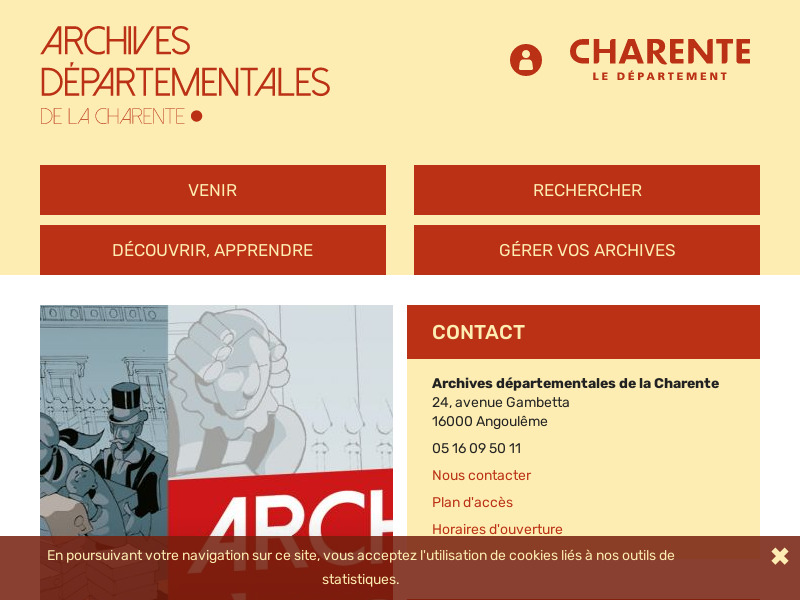 Screenshot van website