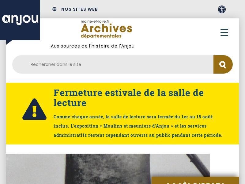 Screenshot van website