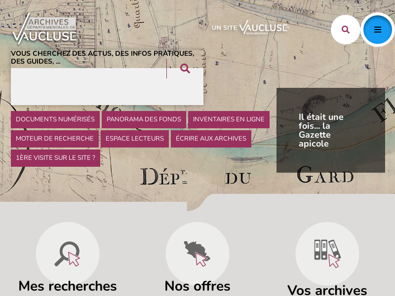 Screenshot van website