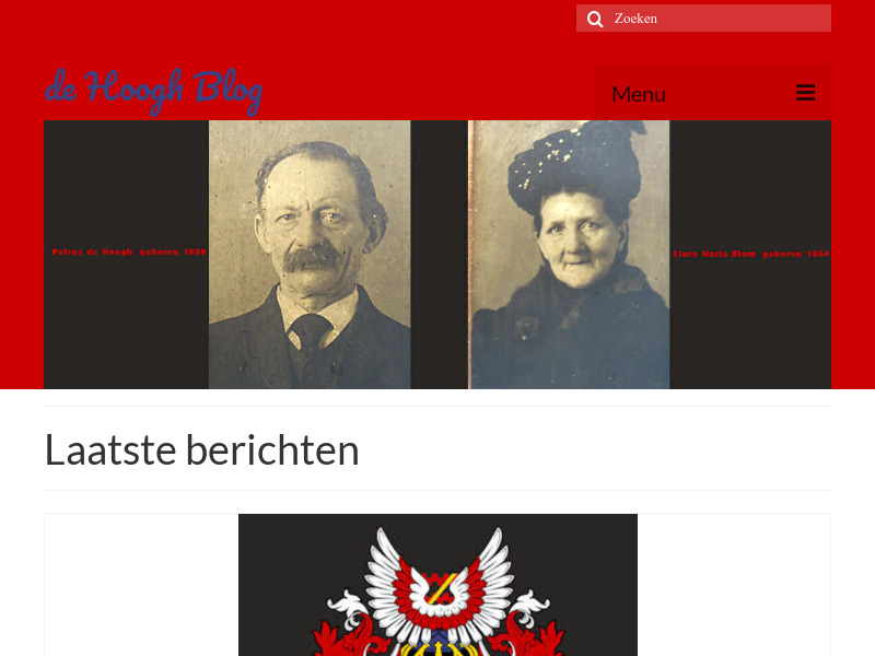 Screenshot van website