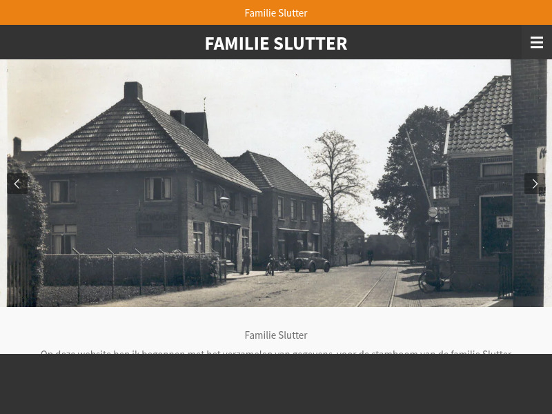 Screenshot van website