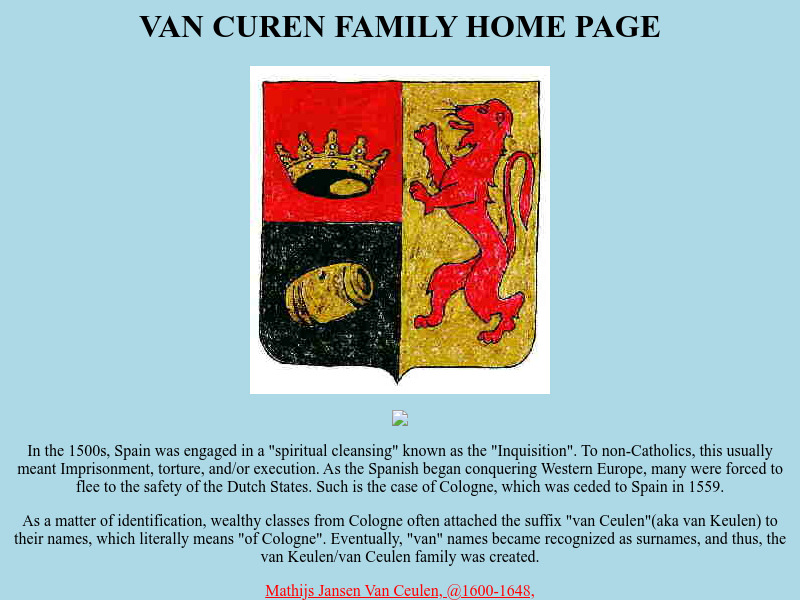 Screenshot van website