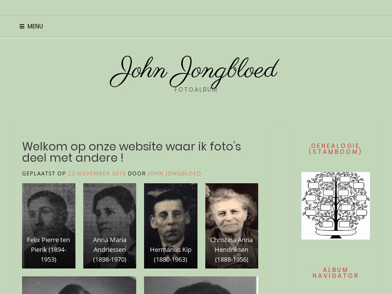 Screenshot van website