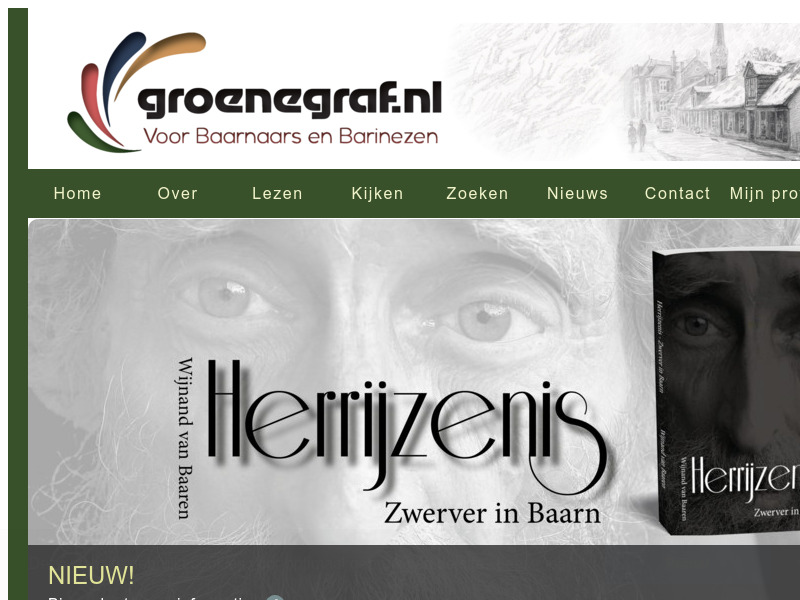 Screenshot van website