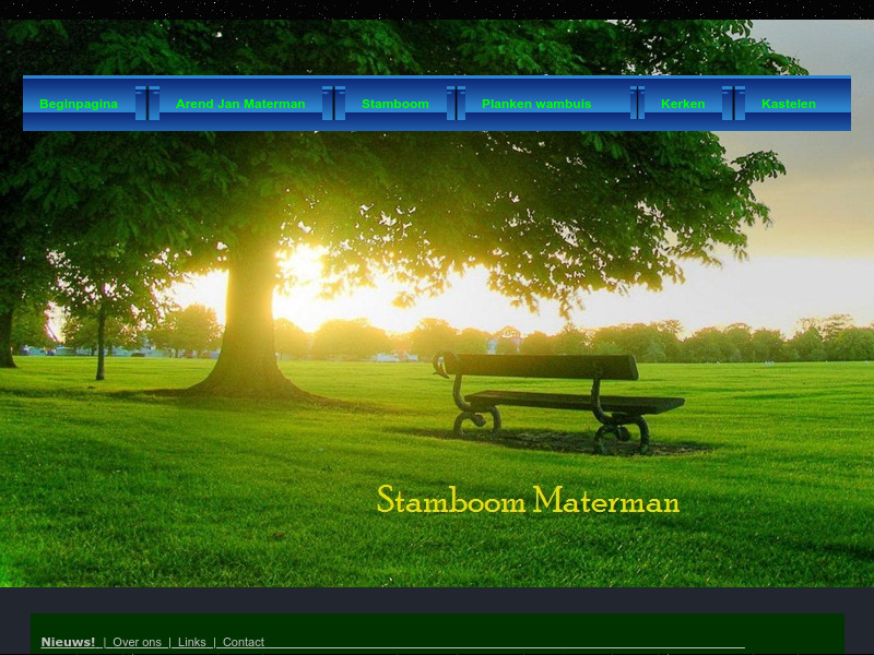 Screenshot van website