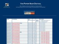 Screenshot van website