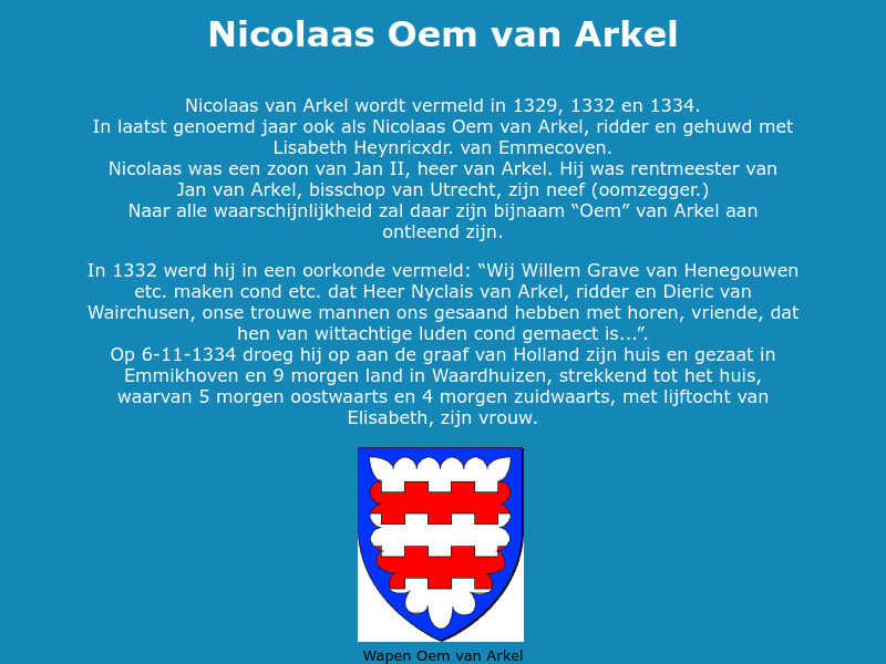 Screenshot van website