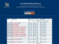 Screenshot van website