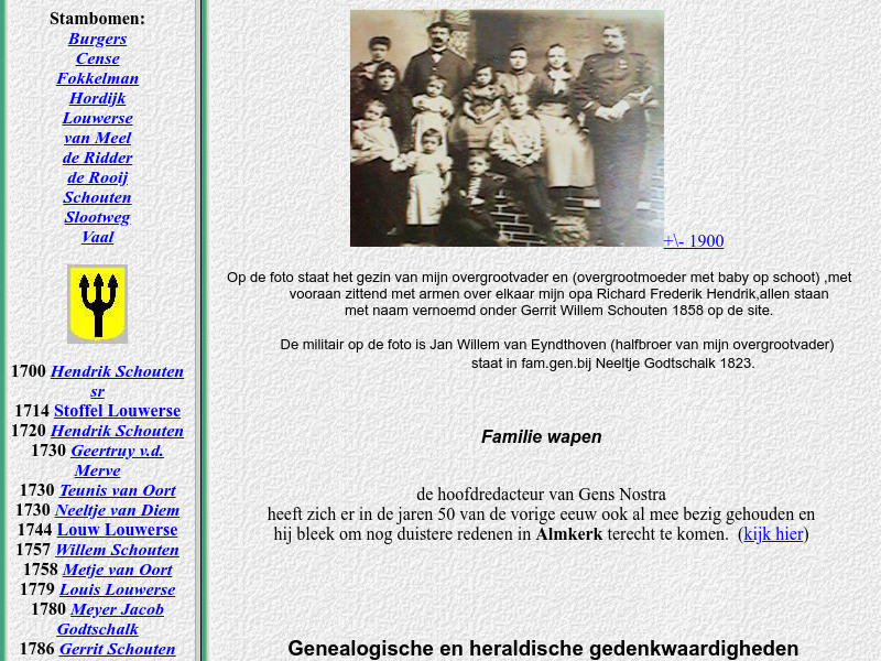 Screenshot van website