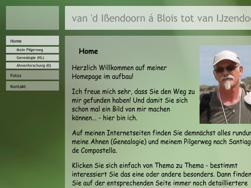 Screenshot van website