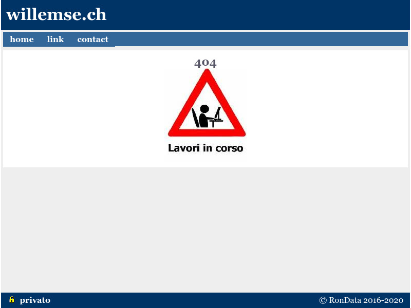 Screenshot van website