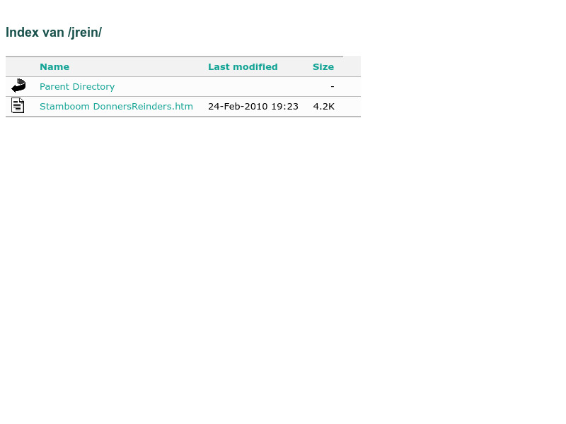 Screenshot van website