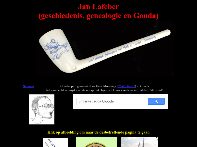 Screenshot van website