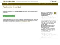 Screenshot van website