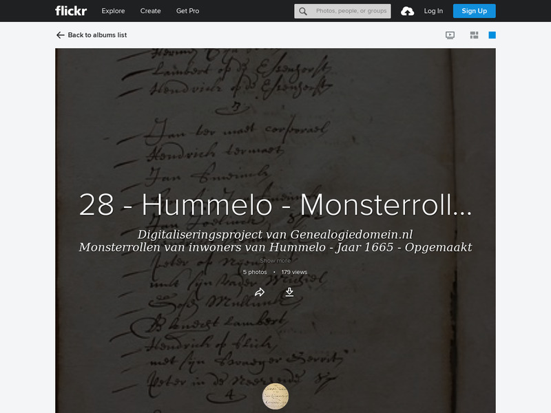 Screenshot van website