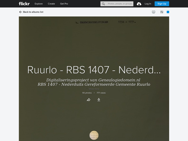 Screenshot van website