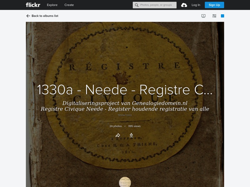 Screenshot van website