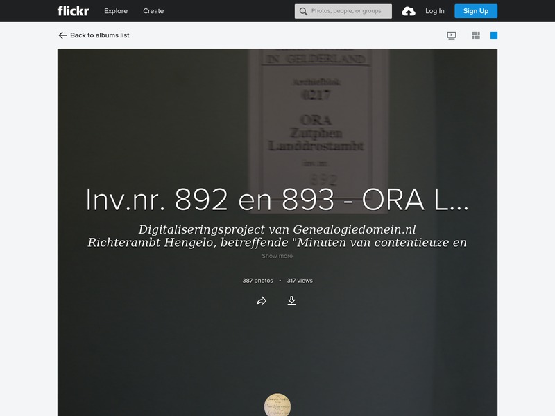 Screenshot van website