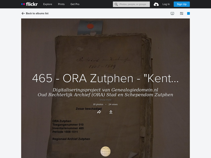 Screenshot van website