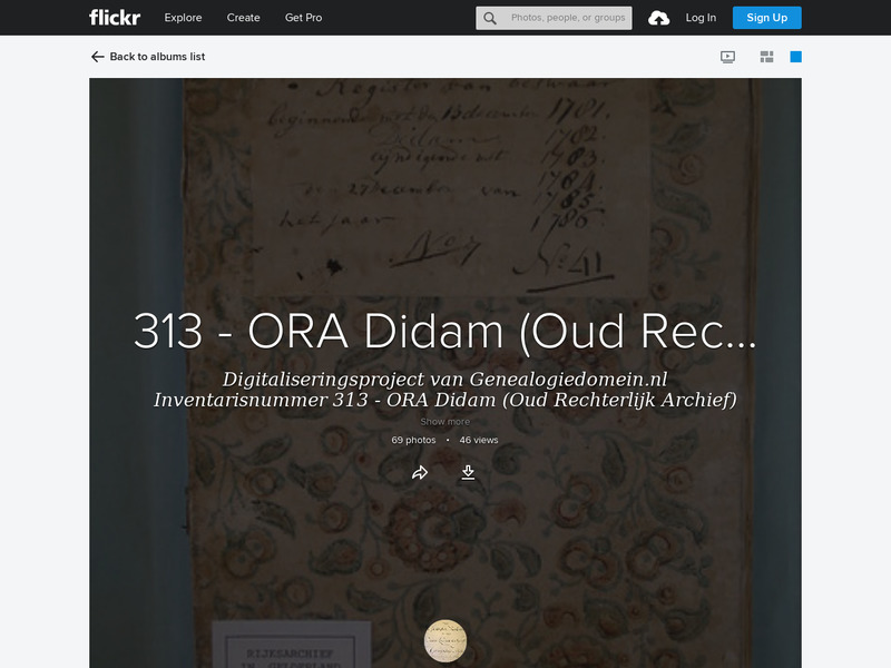 Screenshot van website