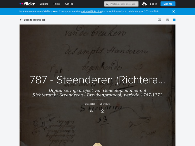 Screenshot van website