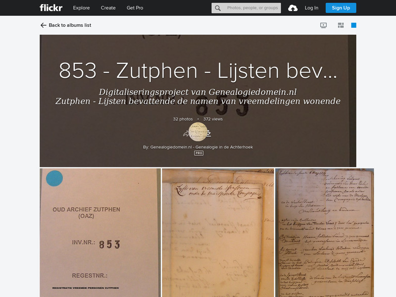 Screenshot van website