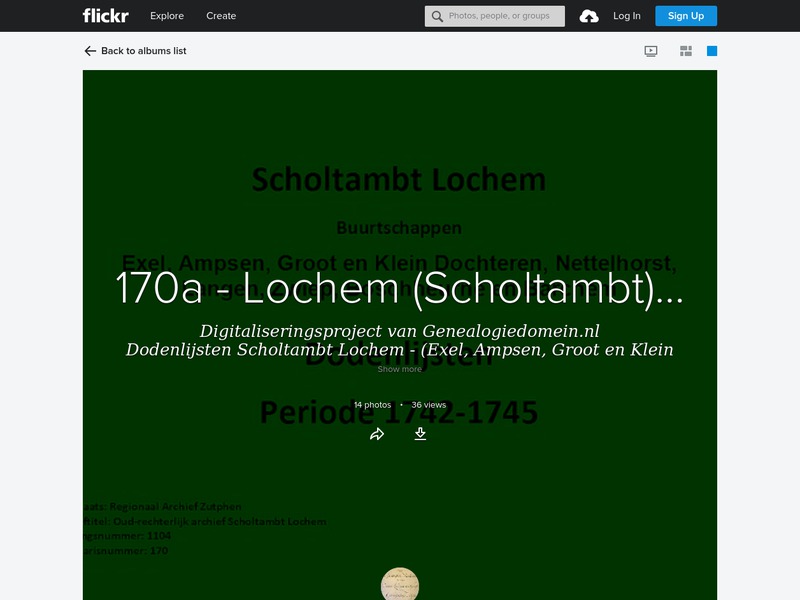 Screenshot van website
