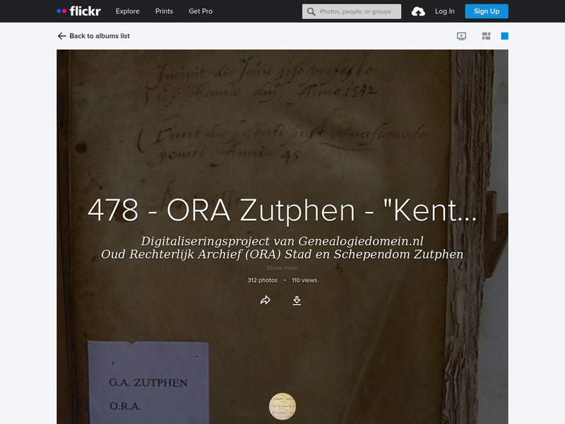 Screenshot van website